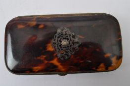 TORTOISE SHELL FOLDING CASE - VINTAGE 20TH CENTURY