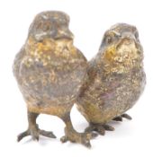 EARLY 20TH CENTURY COLD PAINTED BRONZE CHICK FIGURE