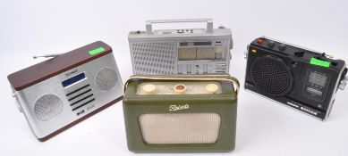 FOUR RETRO VINTAGE RADIO TRANSISTORS - GRUNDIG - SONY & MORE
