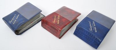 THREE VINTAGE ASSORTED WOVEN BADGES ALBUMS