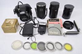 ASSORTMENT OF VINTAGE NIKON & NIKKOR CAMERA & LENSES