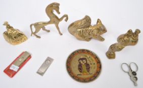 VINTAGE 20TH CENTURY BRASS ORNAMENTS SCULPTURES