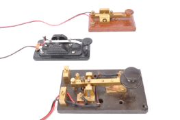 THREE VINTAGE MORSE KEY - HI-MOUND & MORE