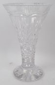 WATERFORD CRYSTAL NOS GLASS LISMORE STATEMENT VASE