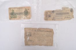 FOUR 19TH CENTURY & LATER BRITISH BANK NOTES