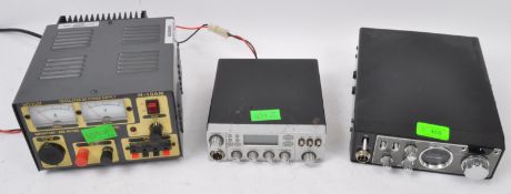 THREE RETRO VINTAGE RADIOPHONIC EQUIPMENT