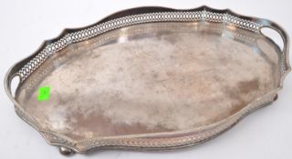 EARLY 20TH CENTURY SILVER PLATE SERVING TRAY