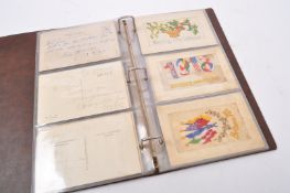 COLLECTION OF WWI EMBROIDERED POSTCARDS