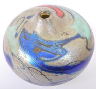 BELIEVED ISLE OF WHITE STUDIO ART GLASS VASE