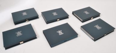 ASSORTMENT OF SIX VINTAGE UK PROOF COIN COLLECTIONS