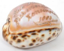 INTERNATIONAL FISHERIES EXHIBITION - 1883 - TIGER COWRIE SOUVENIR