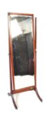 EARLY 20TH CENTURY MAHOGANY CHEVAL MIRROR