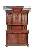 19TH CENTURY FRENCH OAK BUFFET DE CORPS SIDEBOARD
