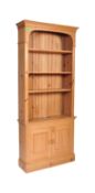 20TH CENTURY PINE KITCHEN BOOKCASE CABINET