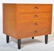 RETRO 20TH CENTURY SMALL TEAK CHEST OF DRAWERS / BEDSIDE