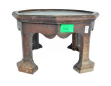 ARTS & CRAFT MAHOGANY TABLE TOP PLANT STAND