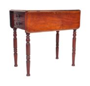 19TH CENTURY GEORGE III MAHOGANY LADIES WORK TABLE