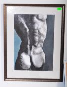 CONTEMPORARY MIXED MEDIA SIGNED NUDE