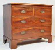 19TH CENTURY GEORGE III MAHOGANY CHEST OF DRAWERS