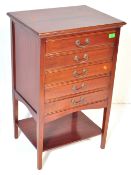 1920'S STYLE MAHOGANY MUSIC CABINET