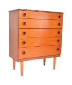 MID CENTURY TEAK CHEST OF DRAWERS