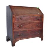 EARLY 19TH CENTURY GEORGE III MAHOGANY WRITING BUREAU