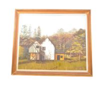PETER JONES - 1972 OIL ON CANVAS PAINTING