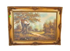 VICTORIAN MANNER OIL ON CANVAS PAINTING