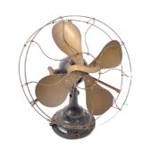 ART DECO 1930S CAST IRON & BRASS VERITY 'JUNIOR' FAN