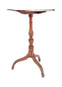 18TH CENTURY GEORGE III MAHOGANY PEDESTAL WINE TABLE