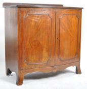EDWARDIAN MAHOGANY BOW FRONT SIDEBOARD CABINET
