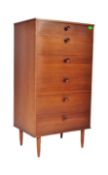 BRITISH MODERN DESIGN - 1970S TEAK AVALON CHEST OF DRAWERS