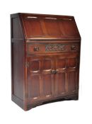 20TH CENTURY JACOBEAN REVIVAL OAK WRITING BUREAU DESK