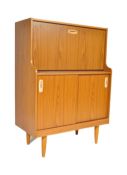 VINTAGE RETRO TEAK WRITING BUREAU HIGHBOARD