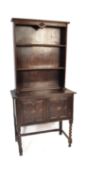 JACOBEAN REVIVAL ARTS & CRAFT SIDEBOARD CABINET
