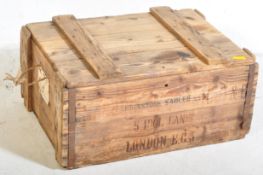 20TH CENTURY PINE SHIPPING CRATE
