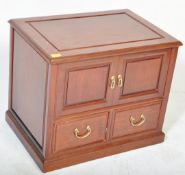 20TH CENTURY CHINESE HARDWOOD SIDE CABINET