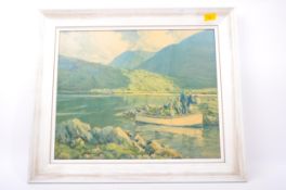 AFTER T. H. CRAIG - BELEIVED LOCH CORRIB - FRAMED PRINT