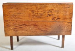 19TH CENTURY GEORGE III GATELEG DROP LEAF DINING TABLE