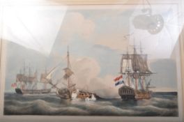 20TH CENTURY GEVECHT LIHTOGRAPH COMBAT BATTLE SHIP