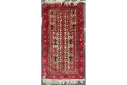 PERSIAN ISLAMIC BALUCH PRAYER RUG CARPET