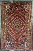 VINTAGE PERSIAN NOMADIC QASHQAI FLOOR CARPET RUG