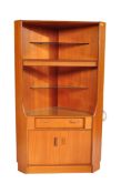 G-PLAN FRESCO RANGE TEAK WOOD CORNER DISPLAY CABINET