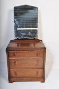 20TH CENTURY JACOBEAN REVIVAL OAK DRESSING CHEST