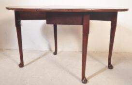 19TH CENTURY GEORGE III MAHOGANY TABLE & 3 CHAIRS