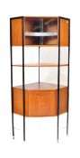 MID CENTURY TEAK WOOD AVALON MODULAR CORNER WALL SYSTEM
