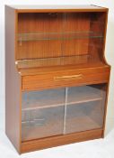 BRITISH MODERN DESIGN - MID CENTURY TEAK DRINKS CABINET