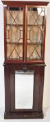 19TH CENTURY MAHOGANY LIBRARY BOOKCASE PIER CABINET