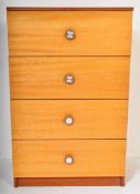 BRITISH MODERN DESIGN -MID CENTURY PEDESTAL TEAK CHEST