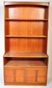 BRITISH MODERN DESIGN - NATHAN FURNITURE TEAK UPRIGHT CABINET